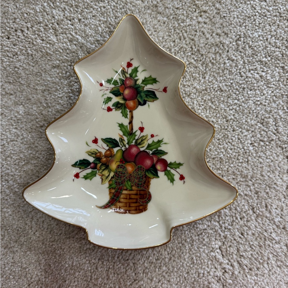 Lenox Holiday Tartan Candy Dish